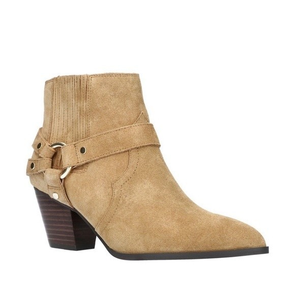 NEW Bella Vita Bronx Western Suede Bootie Sz 10 - Picture 1 of 11